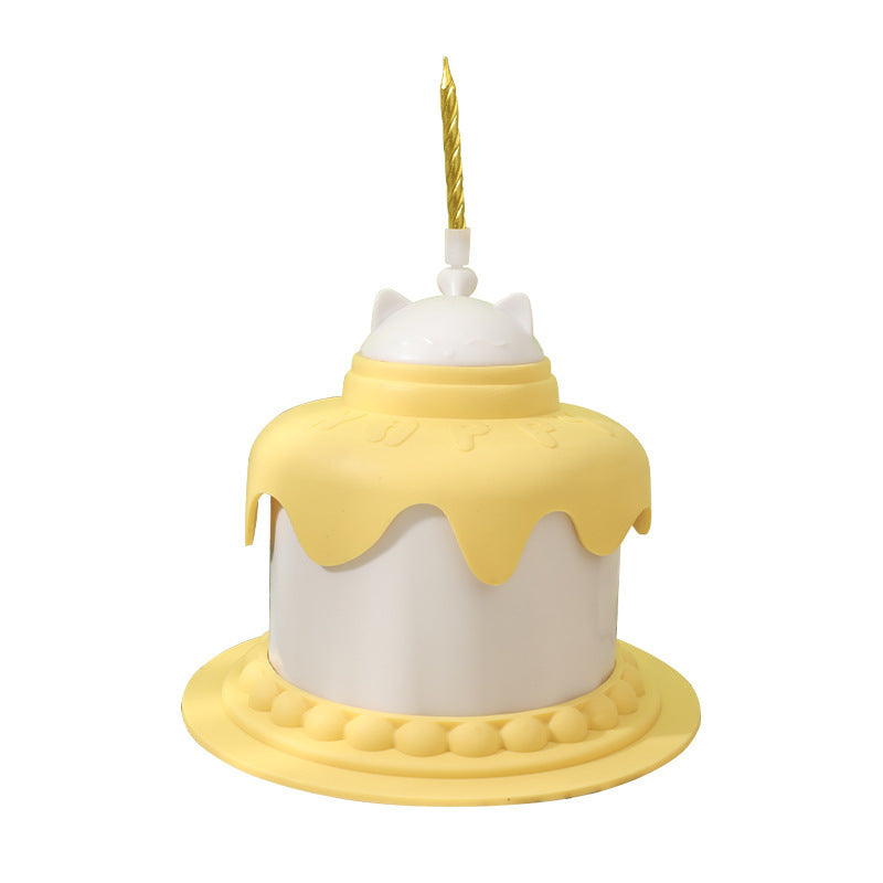 Cake-Shaped Slow Feeder Cat Bowl: Fun Mental Stim Mealtime