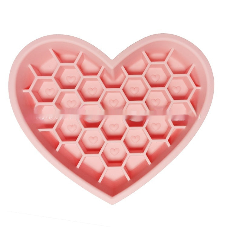 Honeycomb Heart-shaped Edible Silicon Easy To Clean And