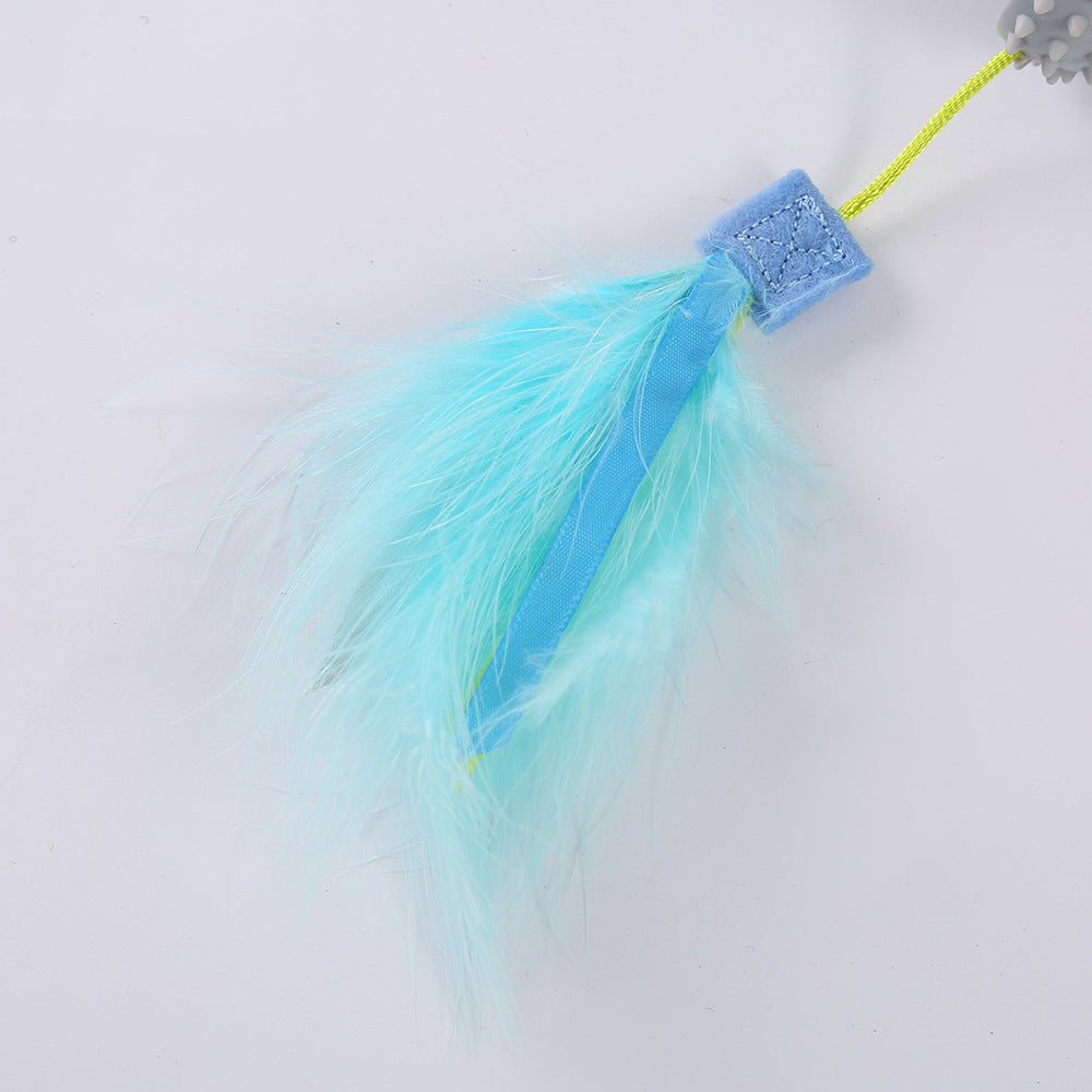Pet Toys Relaxation Double Haired Prick Head Suction Cup Cat