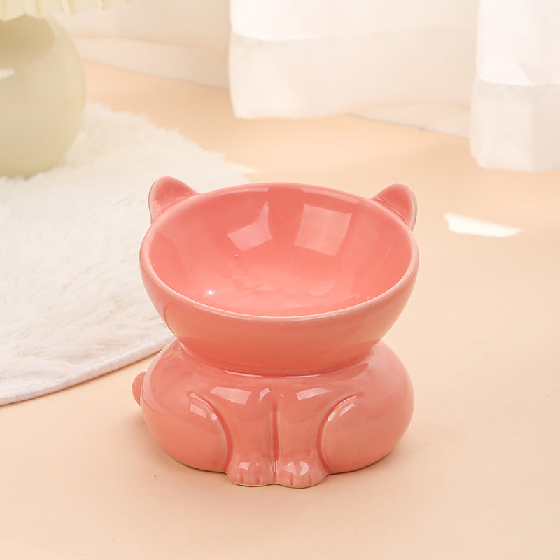 Ceramic Cat Dog Bowl Pet Supplies Drinking Water Goblet Food