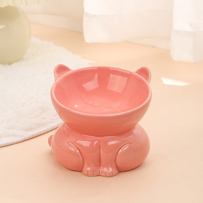 Ceramic Cat Dog Bowl Pet Supplies Drinking Water Goblet Food