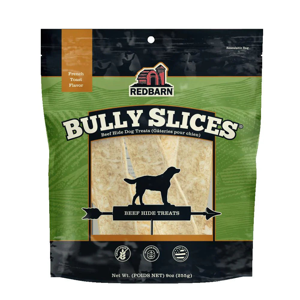 Bully Dog Chews Slices Natural Cowhide 9oz USA 🦴