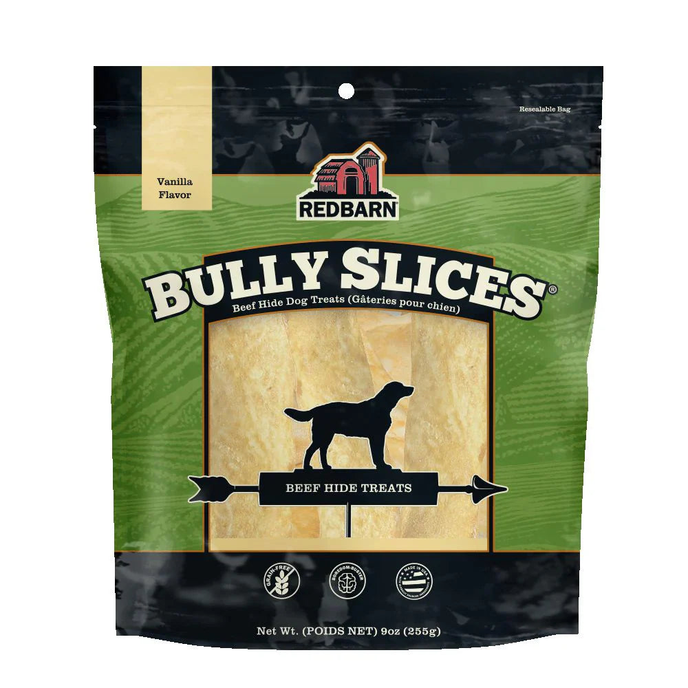 Bully Dog Chews Slices Natural Cowhide 9oz USA 🦴