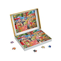 A Day at the Farmer's Market 104 Connecting Pieces Jigsaw Puzzle Eurographics