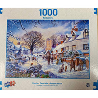 A Village in Winter Art Gallery 1000 Piece Jigsaw Puzzle Sure Lox