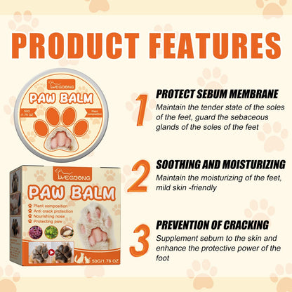 Premium Moisturizing Paw Balm for Dry Cracked Pet Paw Pads