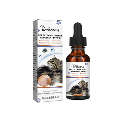 Premium Flea and Tick Repellent Drops for Cats and Dogs 30ml