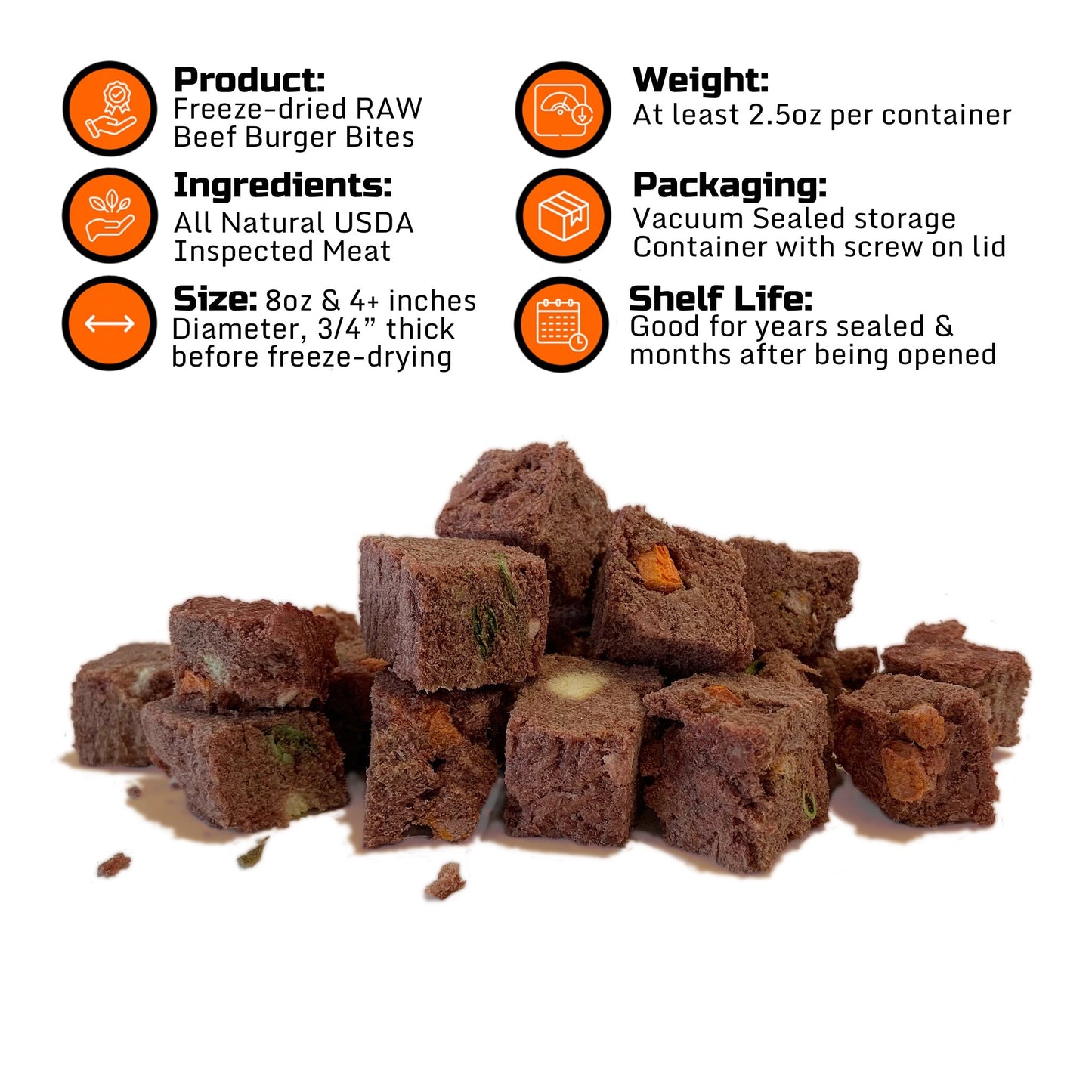 Beef Burger Bites - Dog Treats - Bad Dog Gang
