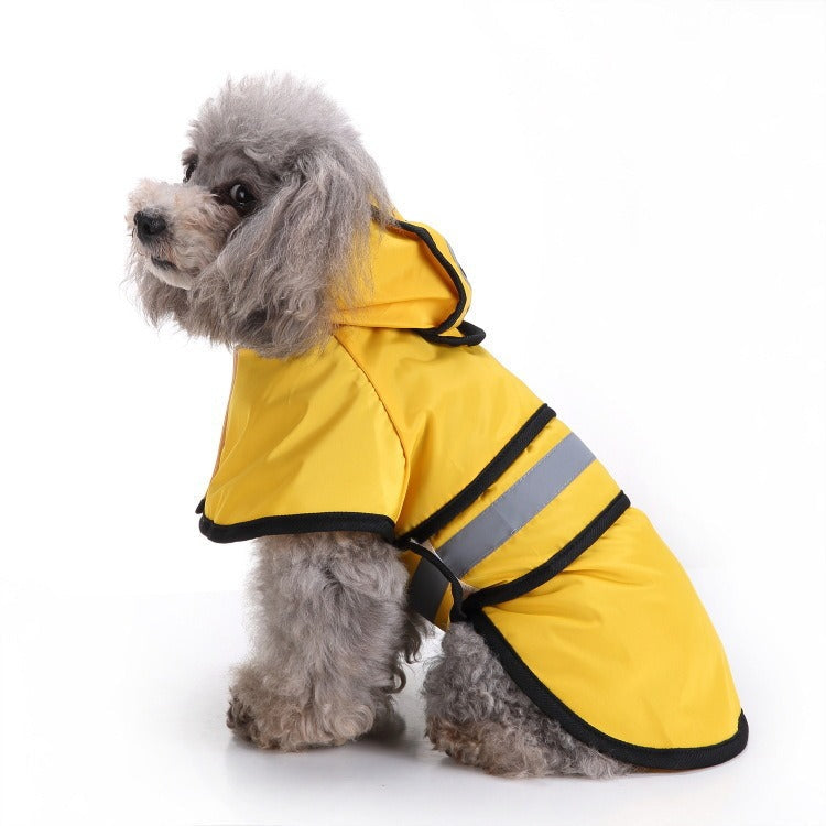 Dog Raincoat Reflective Dog Clothes Small Dog Bibi Teddy Four Seasons Universal Raincoat Pet Supplies - Purrfect Pet Kingdom