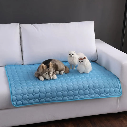 Cooling Mat for Dogs – Large Dog Cooling Bed for Summer Relief - WTN Essentials - Blue - XS 40x30cm - 14:1063#Blue;200007763:201336100;5:100014066#XS 40x30cm
