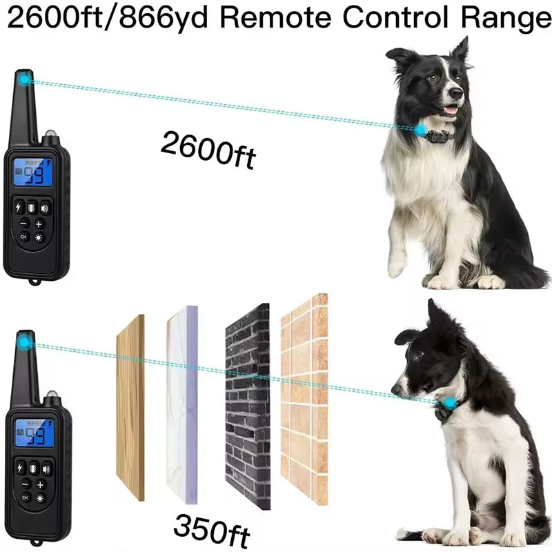 V.I.P Digital Presence vibration anti bark collar for dogs with remote control up to 2600ft range