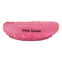 Dog Bed Round Bolster Armor™ 'F#ck Cancer'