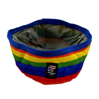Rainbow H2O Stowabowl - Water Bowl - American Dog