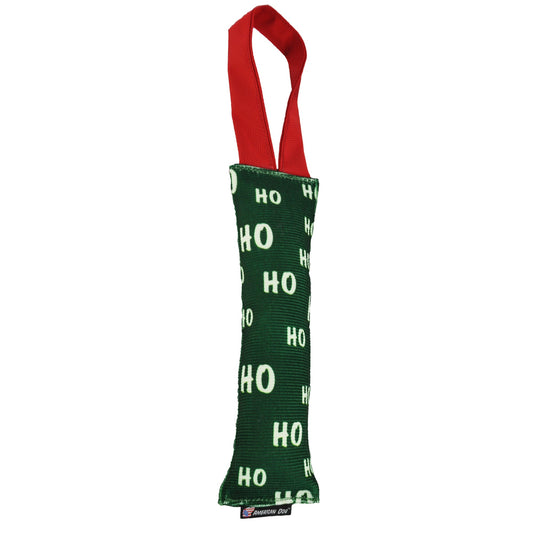 Fire Hose HoHoHo Holiday Tug Toy Squeaks Floats 🐕