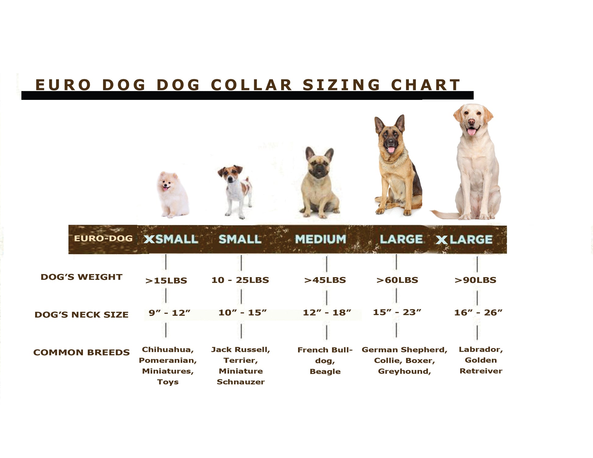 Martingale Chocolate Leather Dog Collar - Leather Dog Collar - Euro - Dog Collars and Leads