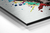 Dog Brushed Aluminium Dibond Wall Art