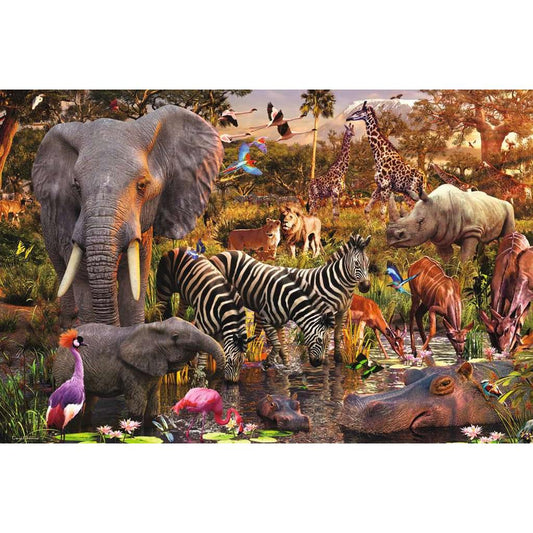 African Animal World 3000 Piece Jigsaw Puzzle Ravensburger
