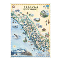 Alaska's Inside Passage 1000 Piece Jigsaw Puzzle Xplorer Maps