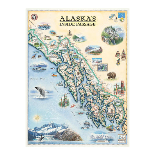 Alaska's Inside Passage 1000 Piece Jigsaw Puzzle Xplorer Maps