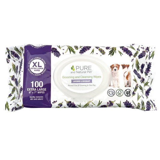 Lavender and Rosemary Grooming Wipes for Fresh Clean Pets 1