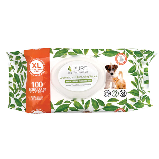 Premium Fragrance-Free Grooming Wipes for Sensitive Pet Skin
