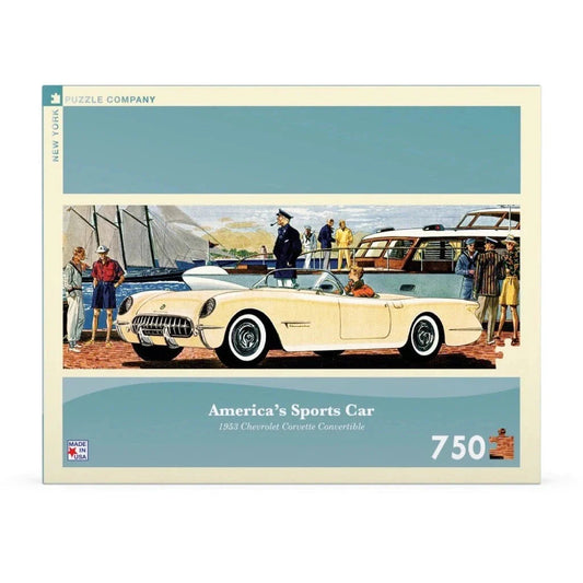 America's Sports Car 750 Piece Panoramic Jigsaw Puzzle NYPC