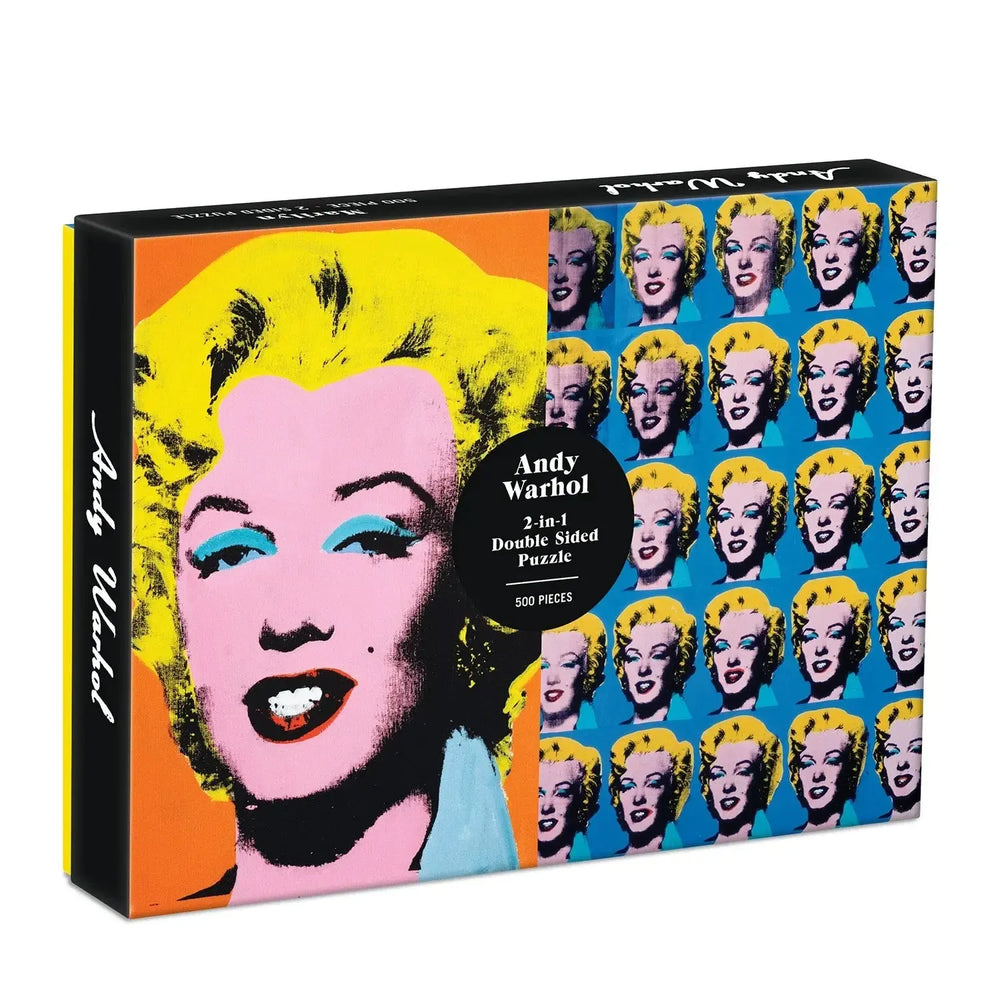 Andy Warhol Marilyn Double-Sided 500 Piece Jigsaw Puzzle Galison