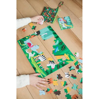 Animal Menagerie "On-the-Go" 49 Piece Double-Sided Jigsaw Puzzle Chronicle