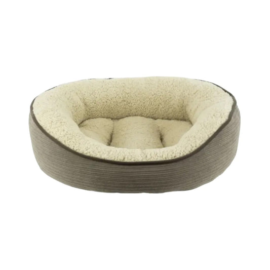 Dog Bed Cuddler Large Taupe Bolster 🛏️