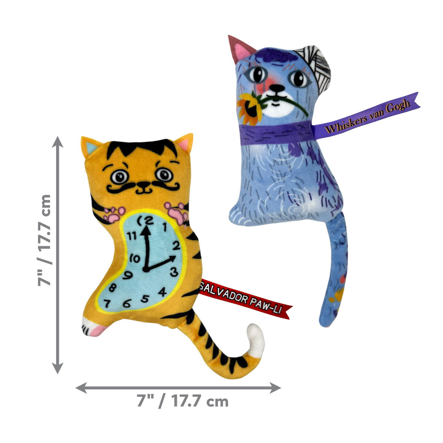 Kong Cat Artz Dali / van Gogh (2pk) - Cat Toy - The Family Pet