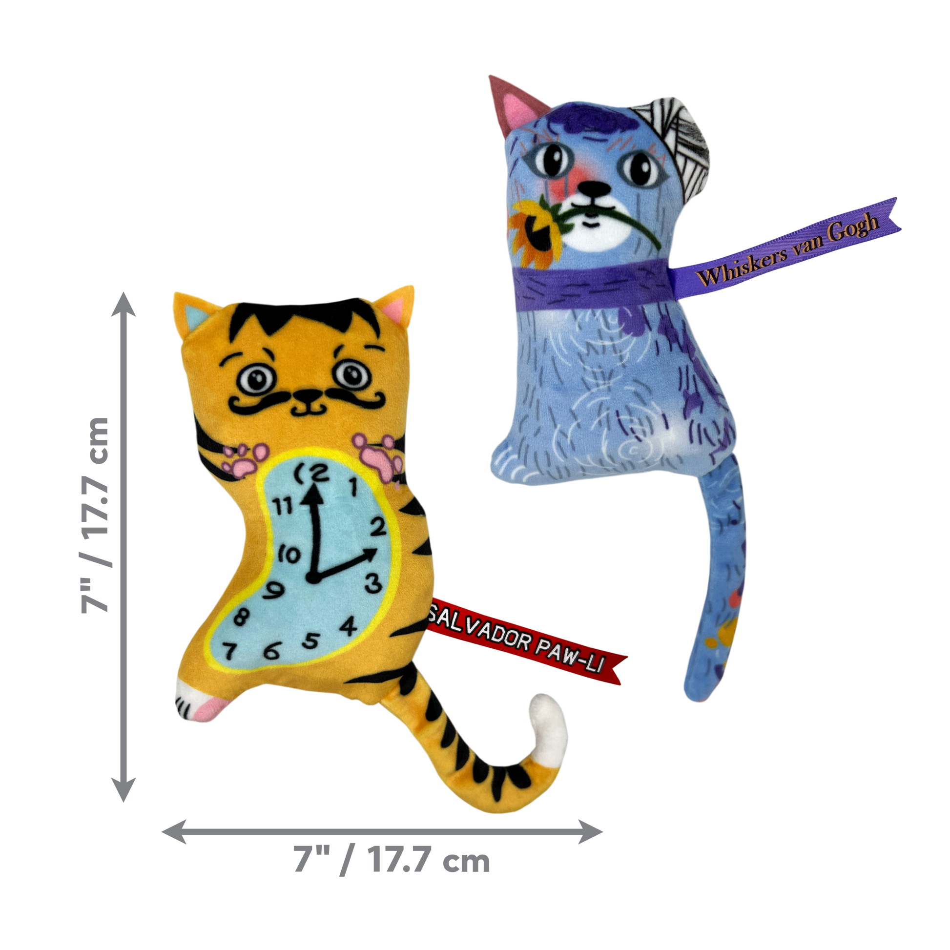 Kong Cat Artz Dali / van Gogh (2pk) - Cat Toy - The Family Pet