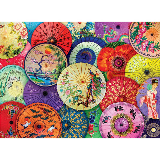 Asian Oil-Paper Umbrellas 1000 Piece Jigsaw Puzzle Eurographics