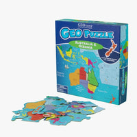 Australia & Oceania GeoPuzzle 70 Piece Jigsaw Puzzle Geotoys