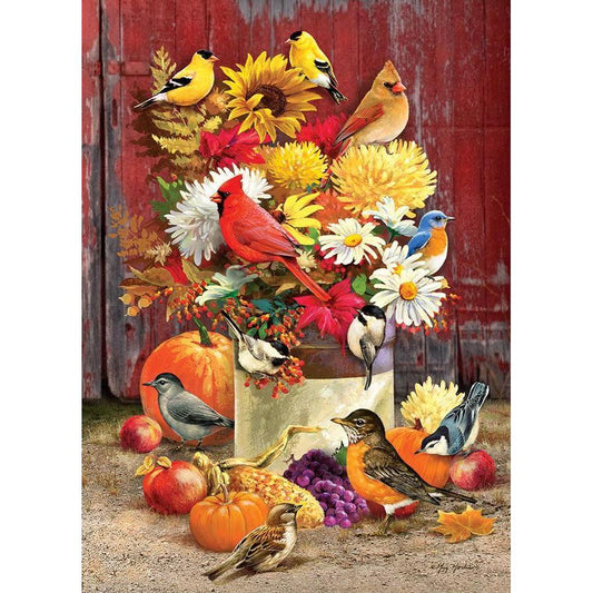 Autumn Bouquet 1000 Piece Jigsaw Puzzle Cobble Hill