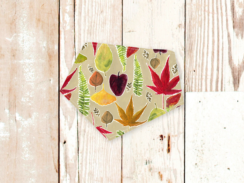 Dog Bandana Autumn Fall Leaves Pet Scarf Seasonal
