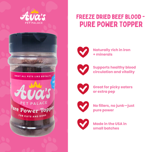 Freeze Dried Beef Blood - Pure Power Topper
