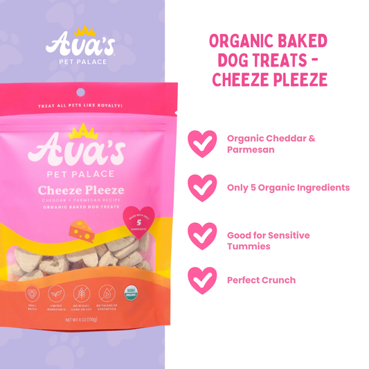 Organic Baked Dog Treats - Cheeze Pleeze