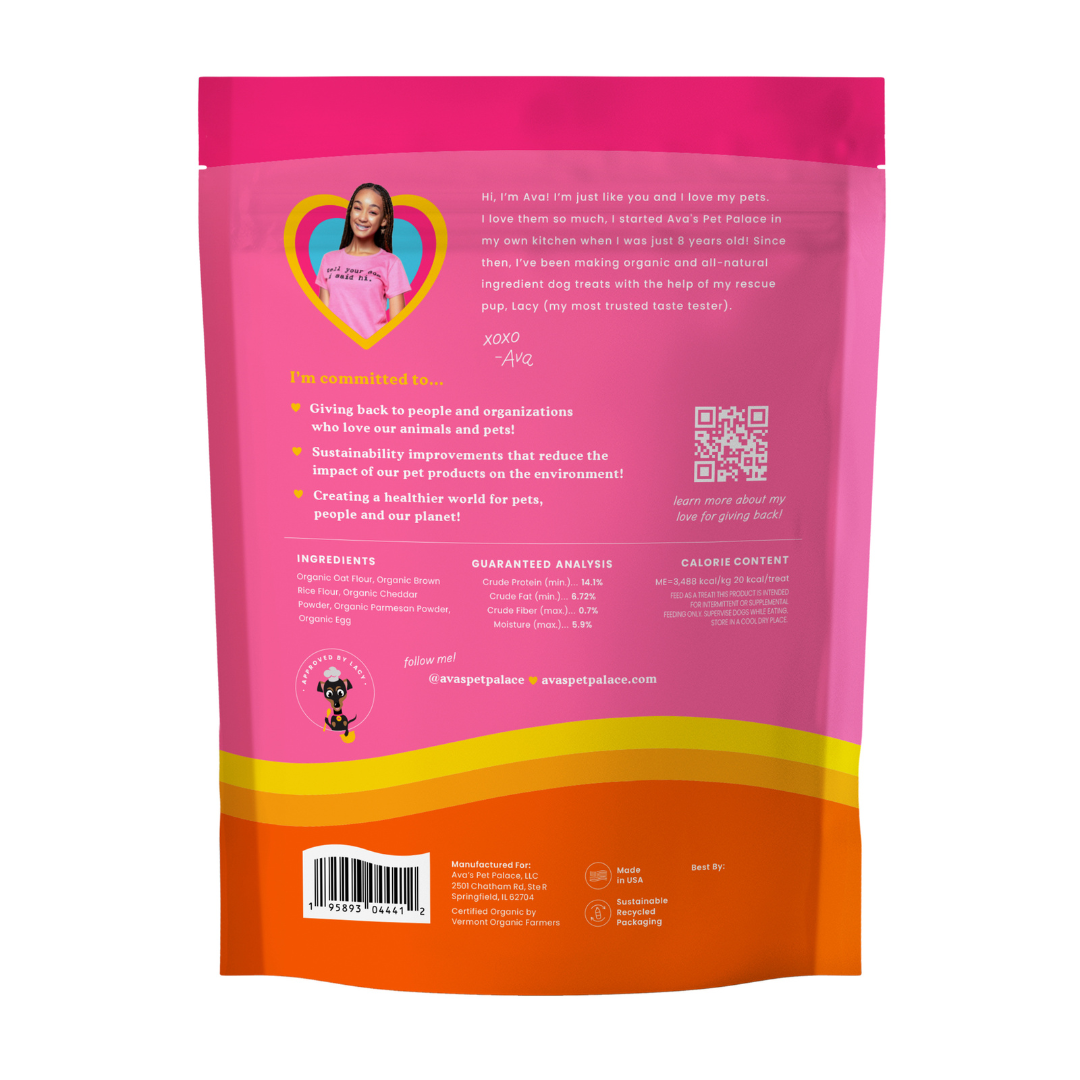 Ava's Pet Palace Organic Dog Treat Bag - Bundle 3 Flavors Bags
