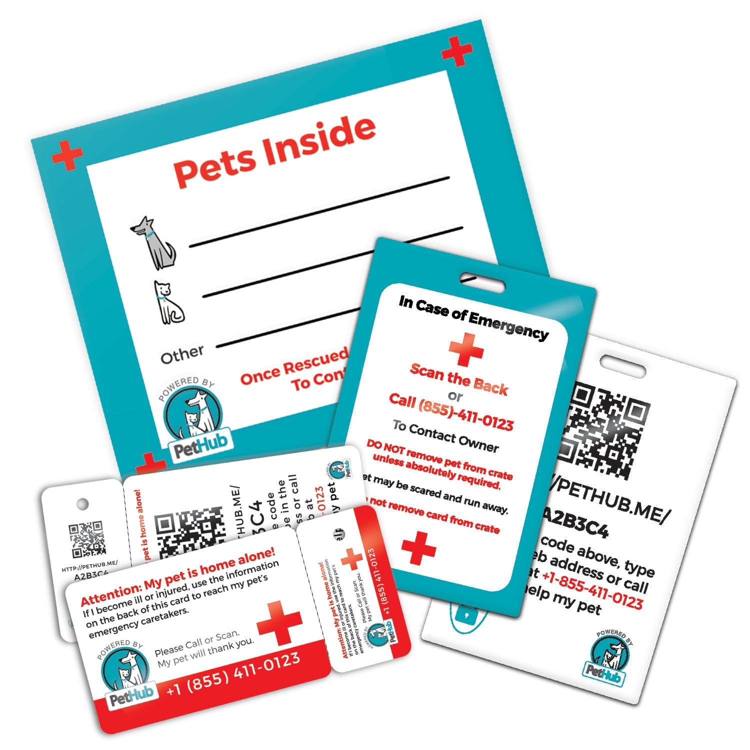 QR Pet Comprehensive Identification: Mini ReadyKit - Purrfect Pet Kingdom