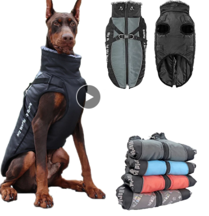 New Large Pet Warm Reflective Dog Thickened Coat Vest Jacket - main product image