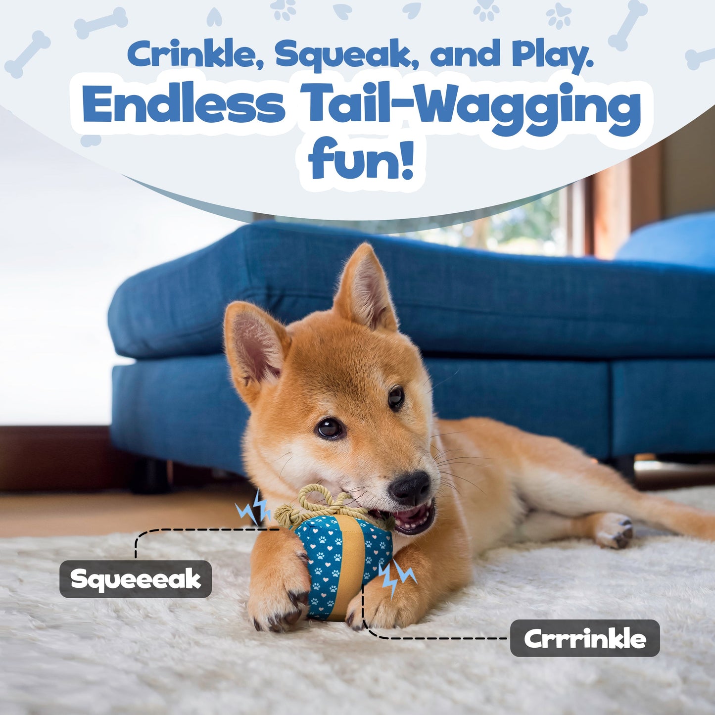 Durable Tug Rope Interactive Dog Toy for Long Lasting Play