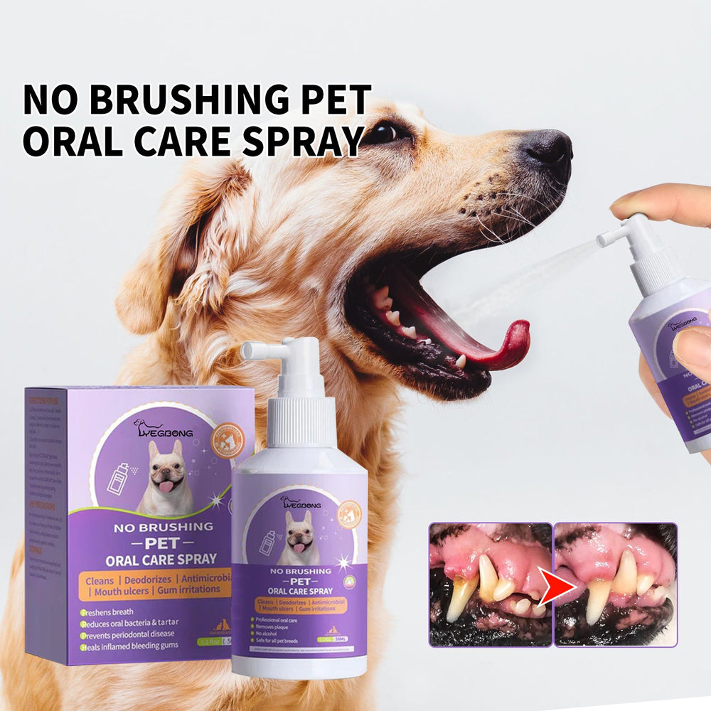 Dog And Cat Tooth Cleaning Spray, Pet Mouth Cleaning Breath
