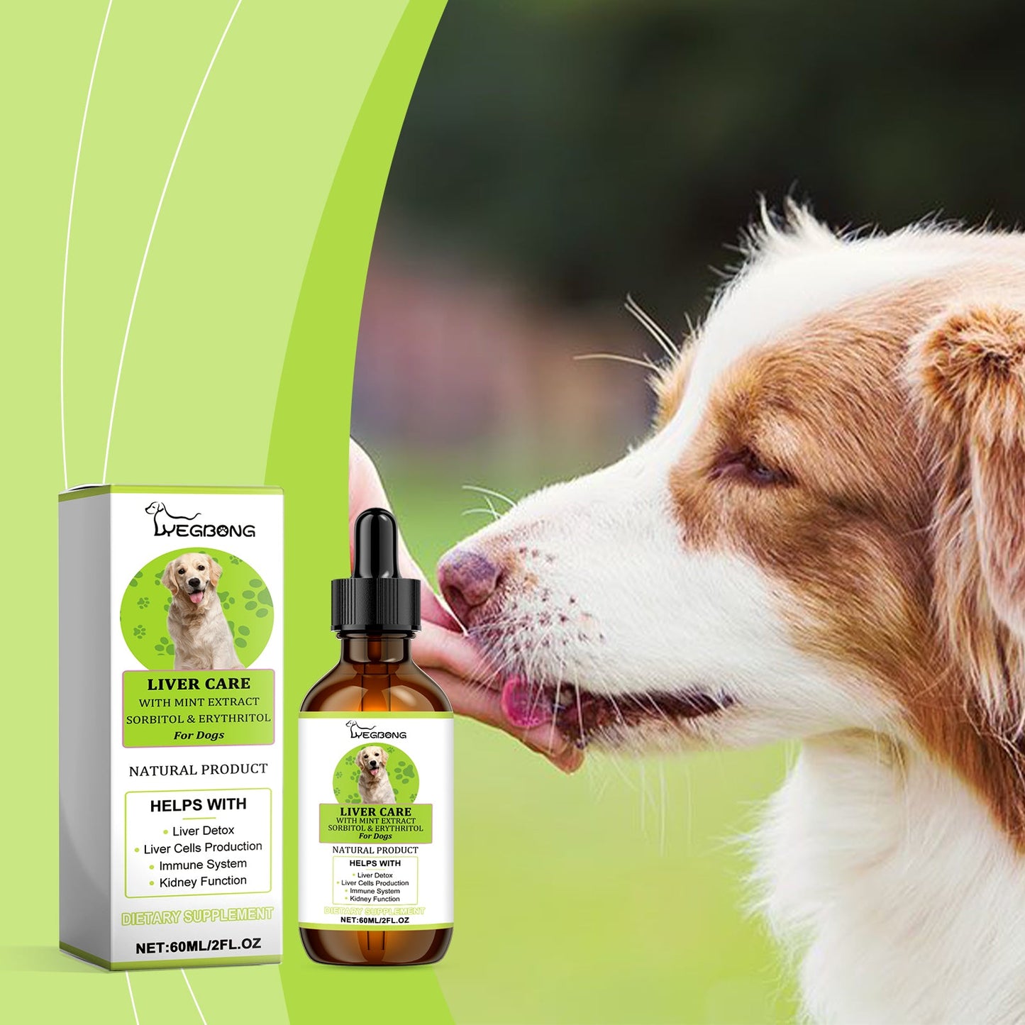 Dog Care Drops, A Comprehensive Healthy Dietary Supplement To Enhance Nutrition And Rejuvenate Dogs