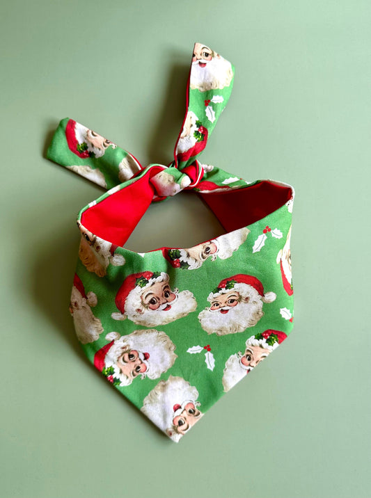 Vintage Santa Dog Bandana - Purrfect Pet Kingdom