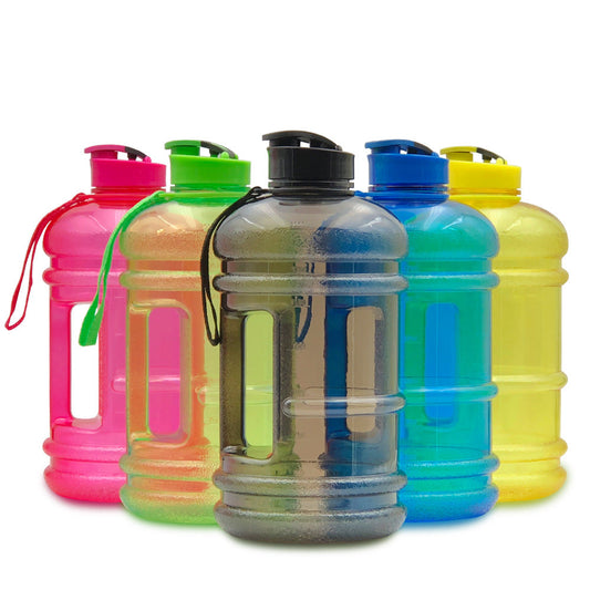 2.2L Gym Large Capacity PETG Sports Bottle Plastic Dumbbell Water Bottle Portable Bucket Cup - Purrfect Pet Kingdom