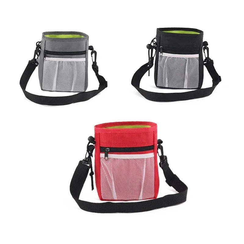 Pet Dog Puppy Training Treat Snack Pet Feed Pocket Pouch Multifunctional Pouch Food Crossbody Bag Pocket Dogwalking Waist Bag