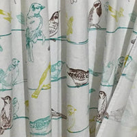 72-inch 100-Percent Cotton Fabric Shower Curtain with Teal
