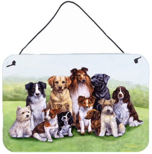 Springtime Dogs Wall or Door Hanging Prints