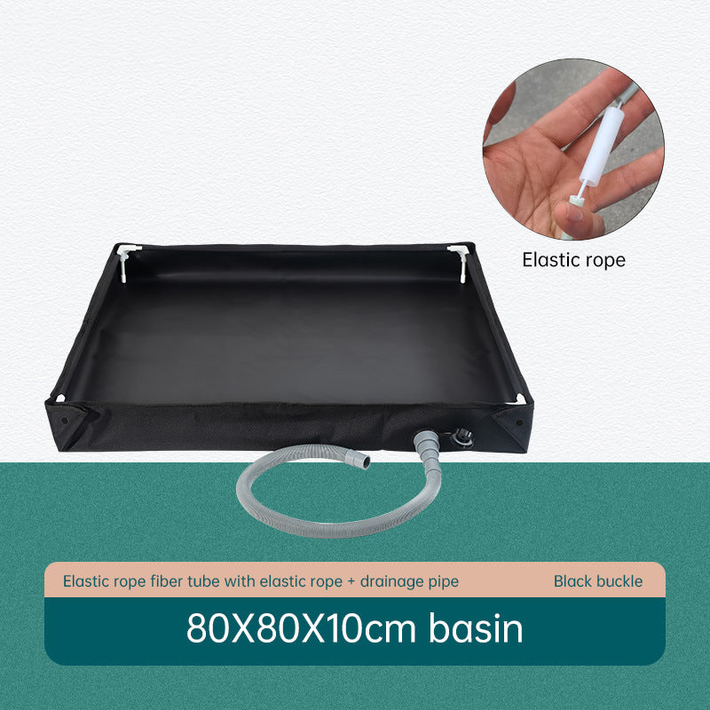 Folding Outdoor Camping Shower Tray Base  - for Pets & Travel