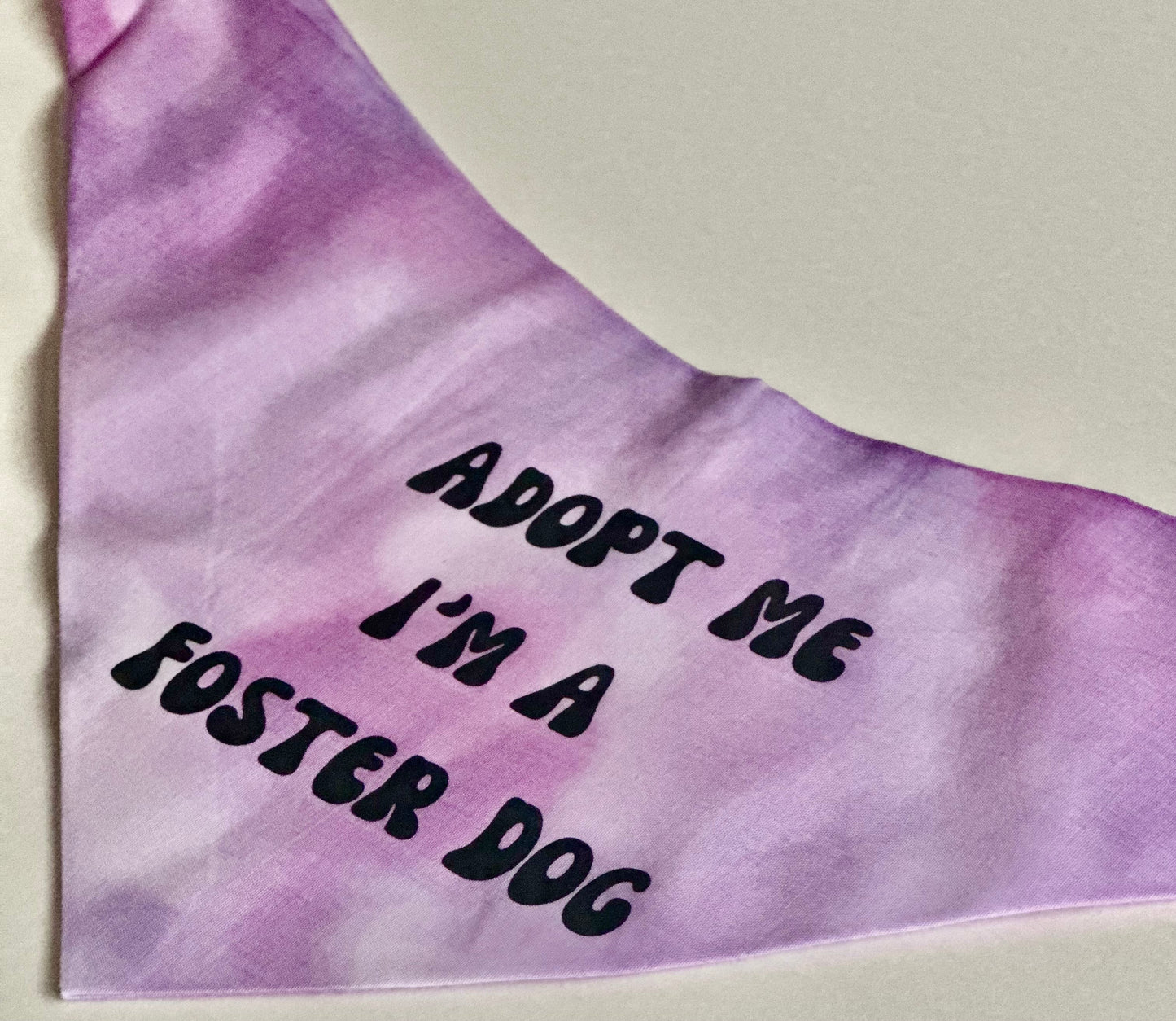 Dog Apparel Adopt Me I'm A Foster Tie Dye Dog Bandana New Ar